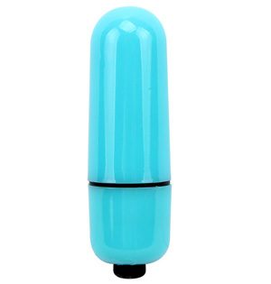 Blue Mini Vibrator in Silicone & ABS