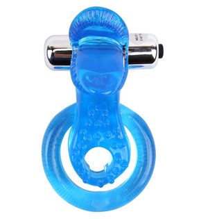 anillo de pene azul con lengua
