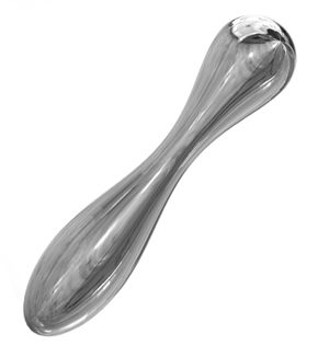 Metal Anal Plug in Silicone & ABS (14 cm × 3 cm diameter)