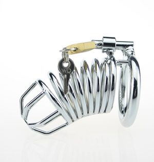 Chastity Locking Cock Ring Cage