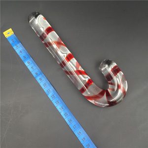 Crystal Penis Glass Toy (17 × 2.3 cm)