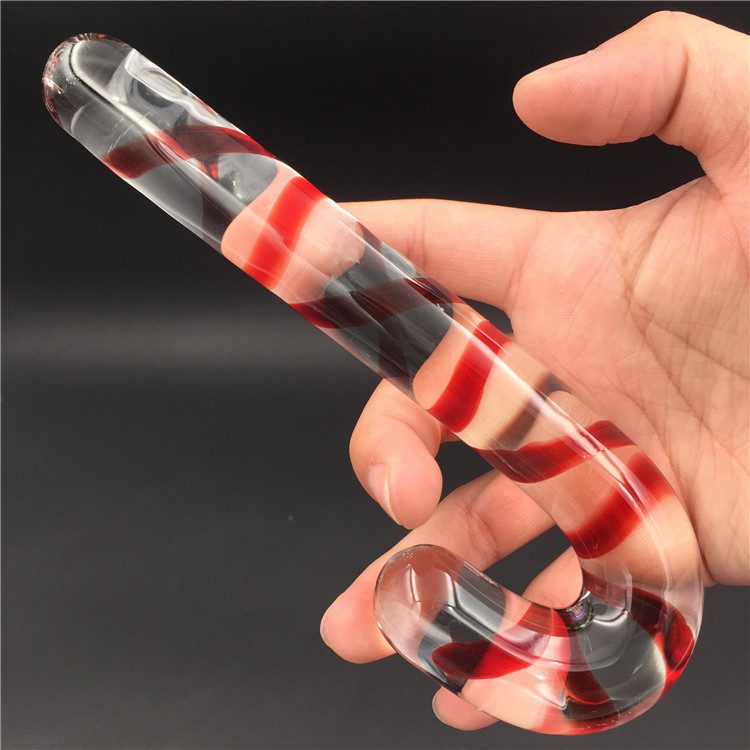 Crystal Penis Glass Toy (17 × 2.3 cm)