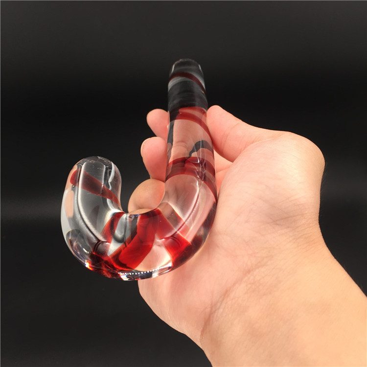 Crystal Penis Glass Toy (17 × 2.3 cm)