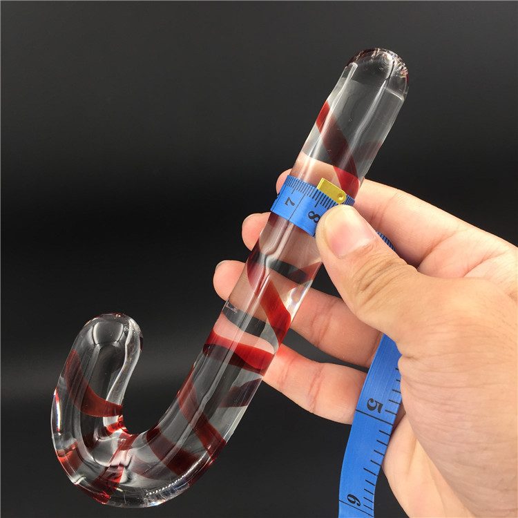 Crystal Penis Glass Toy (17 × 2.3 cm)