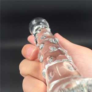 Crystal Penis Glass Toy (18 × 3.5 cm)