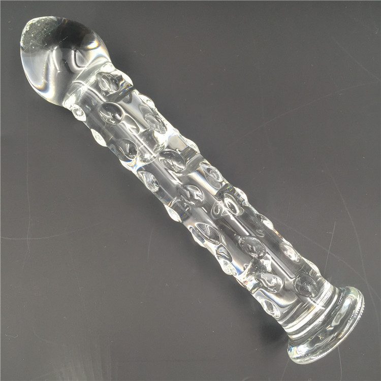 Crystal Penis Glass Toy (18 × 3.5 cm)