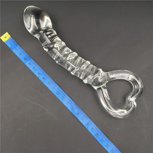 Crystal Penis Glass Toy Anus