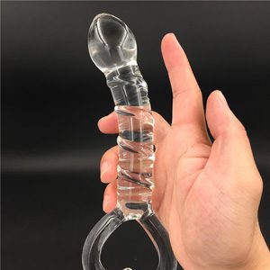 Crystal Penis Glass Toy Anus