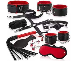 Fessel-Strap-on-Set