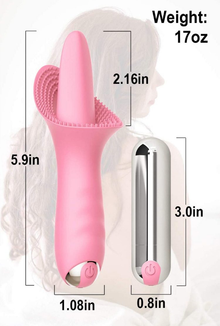 Tongue Suction G-spot Vibrator Stick