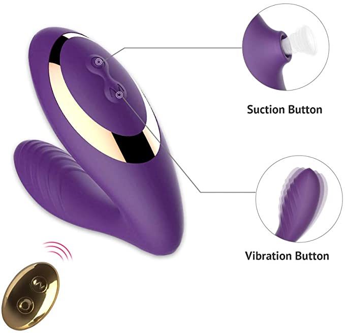 Pussy Suction G-spot Vibrator in ABS & Silicone