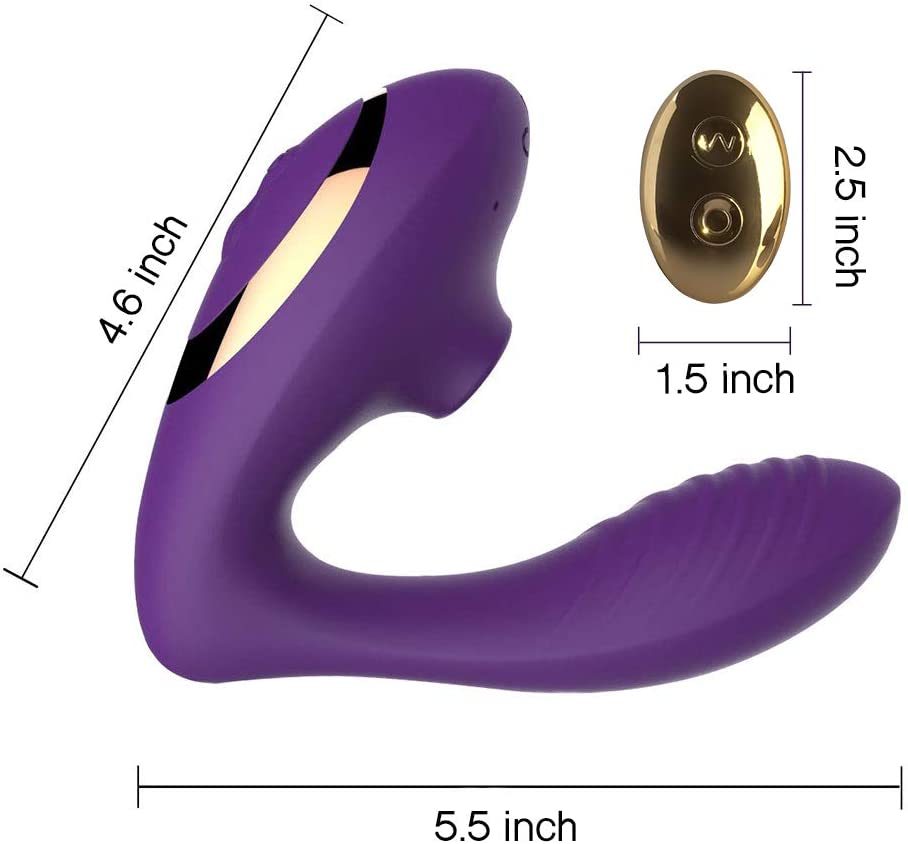 Pussy Suction G-spot Vibrator in ABS & Silicone