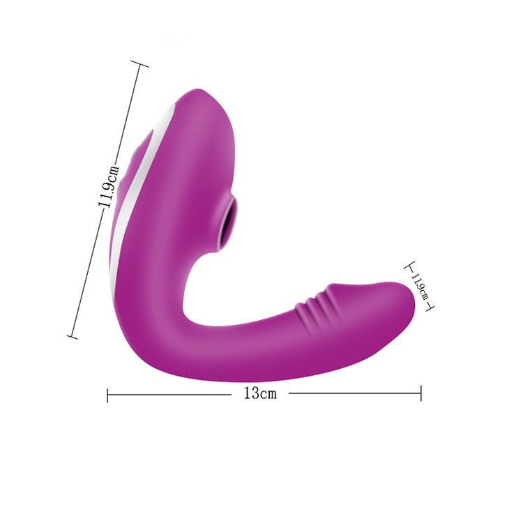 Pussy Suction G-spot Vibrator in ABS & Silicone