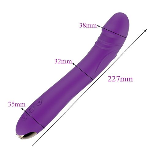 Silicone Classic Vibrator (23 × 4 × 4 cm)