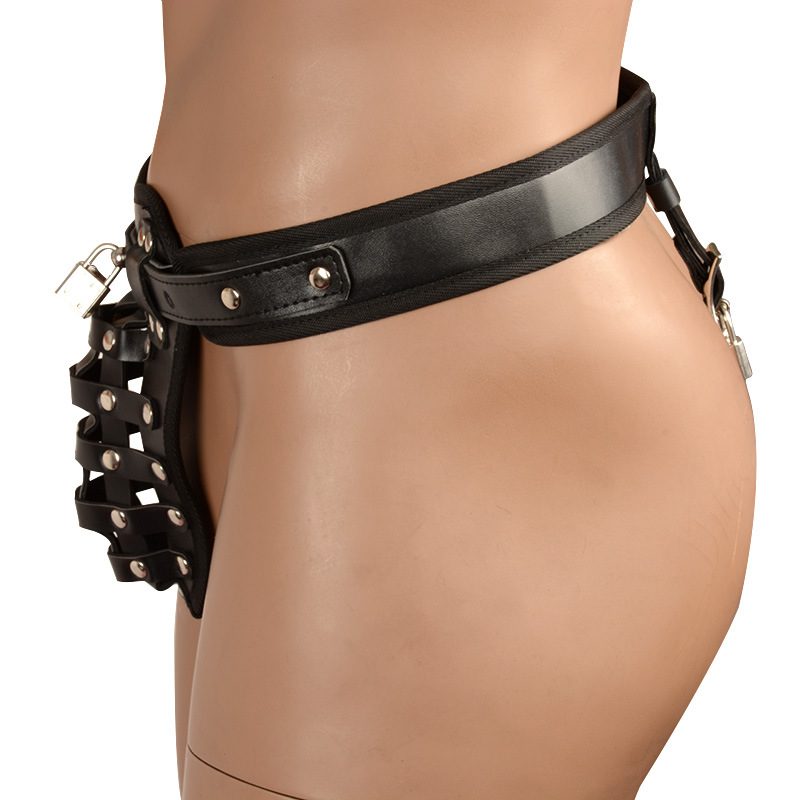 Leather Chastity Cock Ring