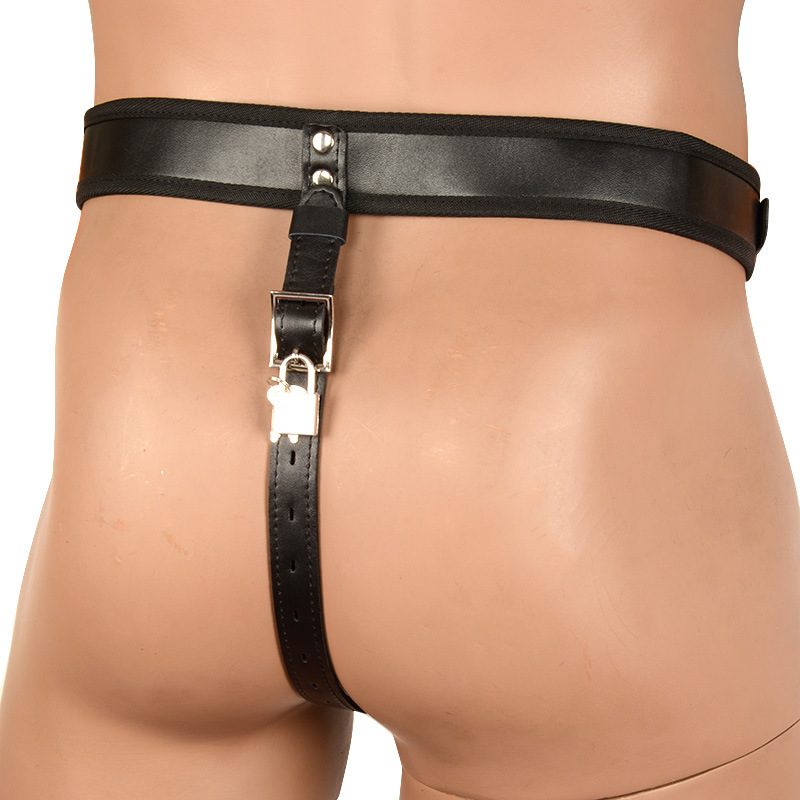 Leather Chastity Cock Ring
