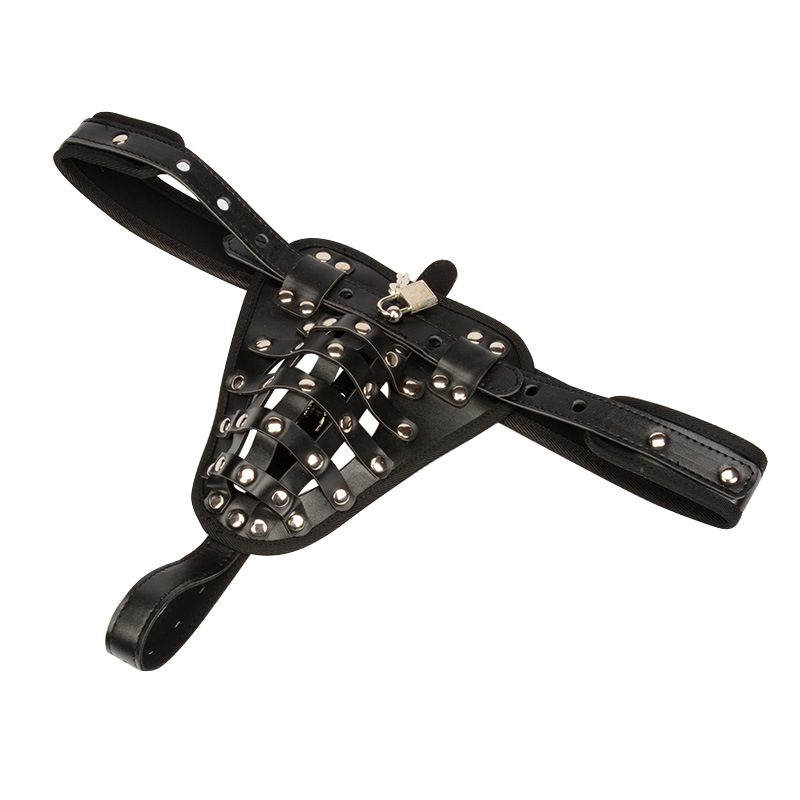 Leather Chastity Cock Ring