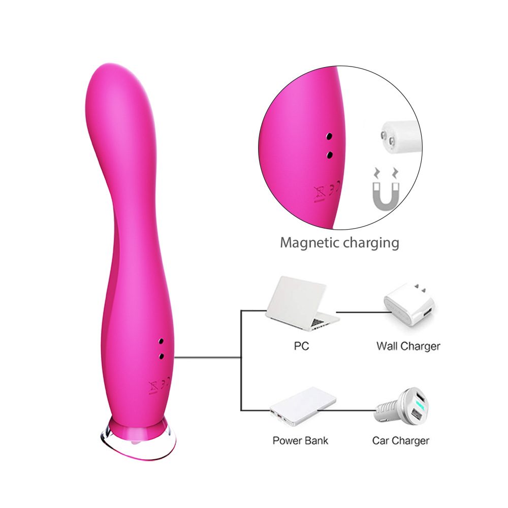 Tongue Licking G-spot Vibrator in Silicone & ABS