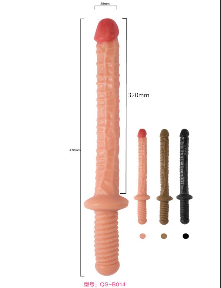 Silikon-Penis-Dildo (47 × 3.5 cm)