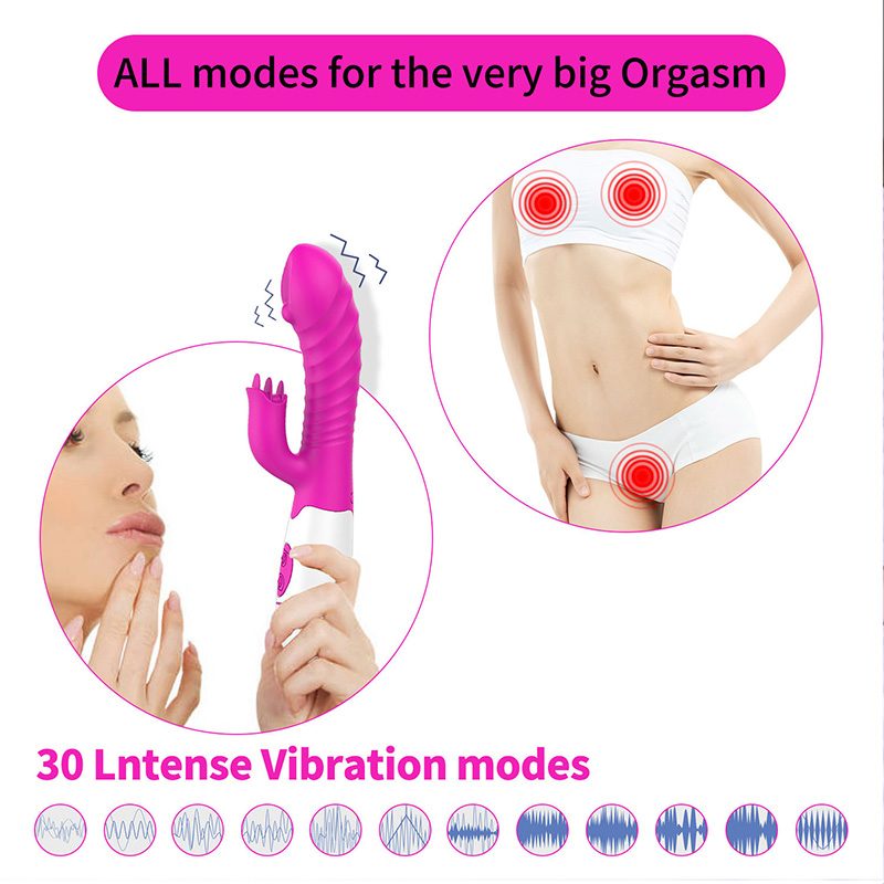 Tongue Licking G-spot Vibrator (193 × 55 × 34 mm)