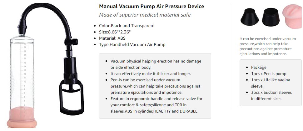 Massage Cup Penis Pump