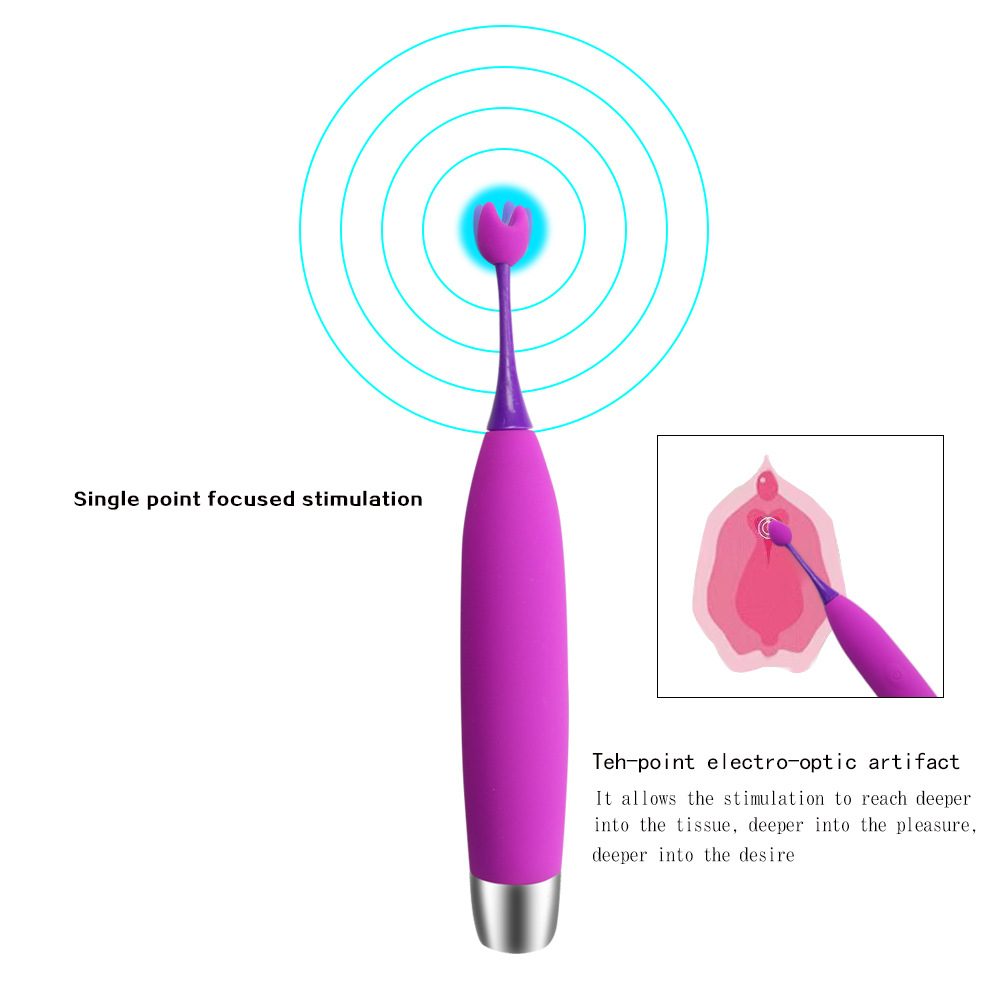 Vibration Massage G-spot Vibrator in Silicone & ABS