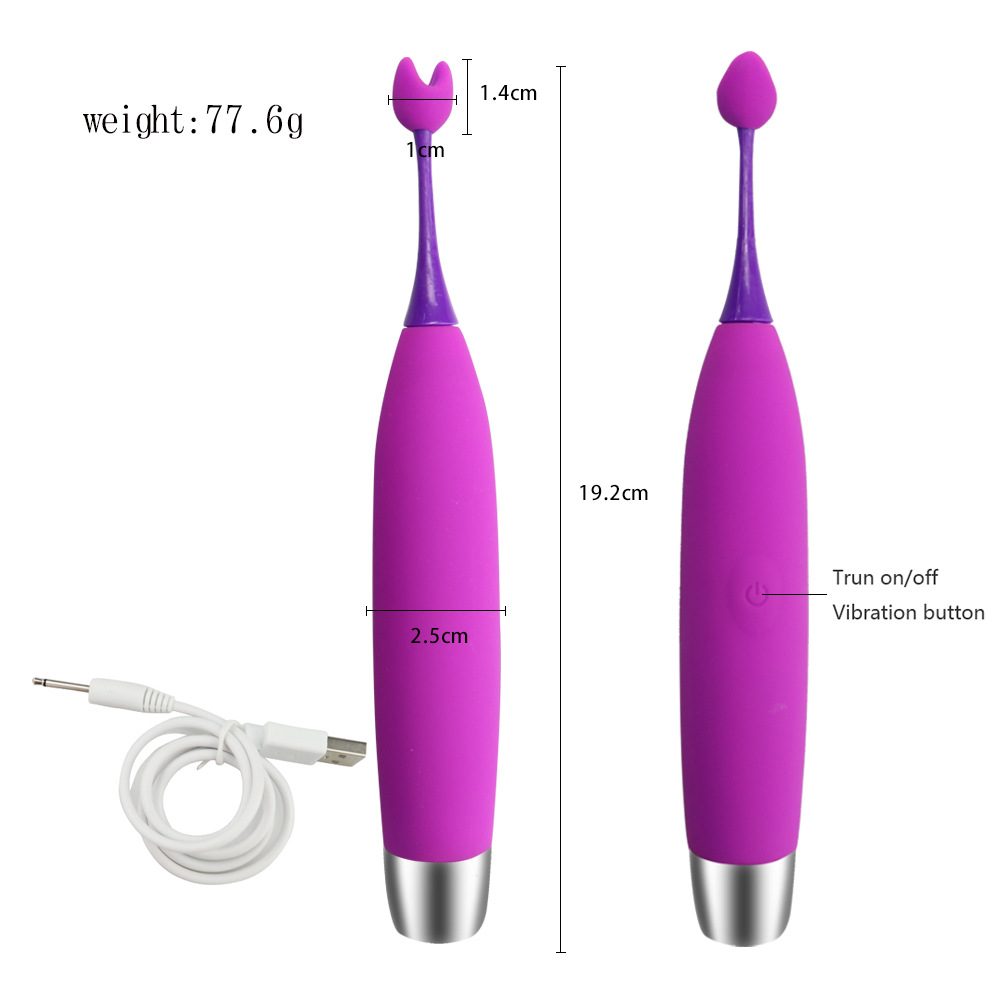 Vibration Massage G-spot Vibrator in Silicone & ABS