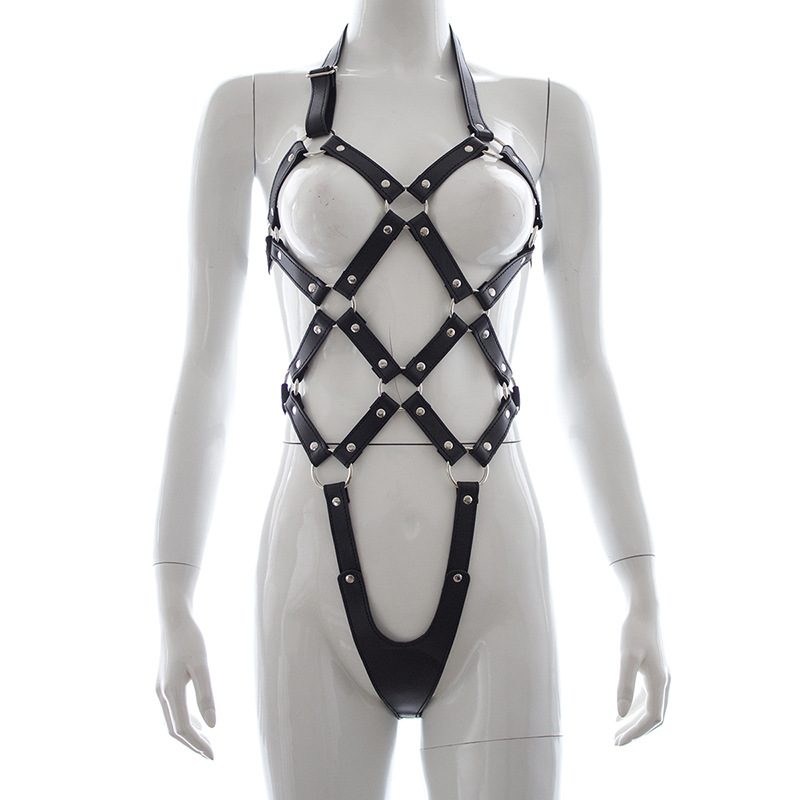 Kit harnais corset en cuir bondage