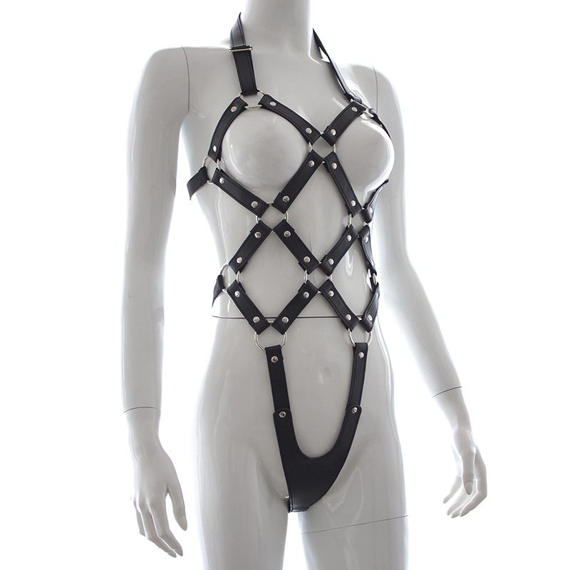 Kit harnais corset en cuir bondage