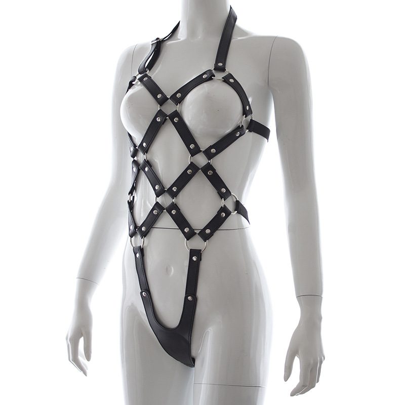 Kit harnais corset en cuir bondage