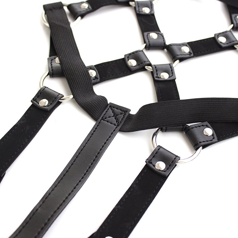 Kit harnais corset en cuir bondage