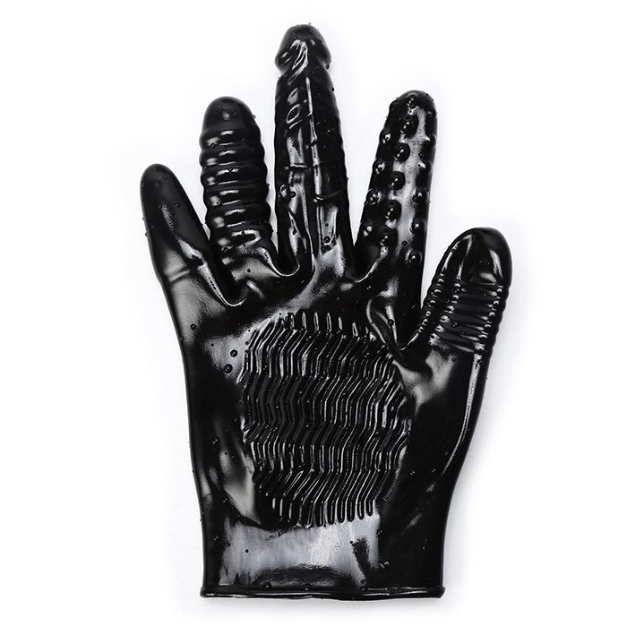 Black Penis Strap-on Finger