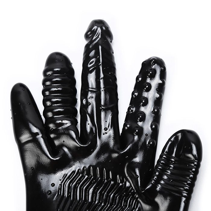 Black Penis Strap-on Finger