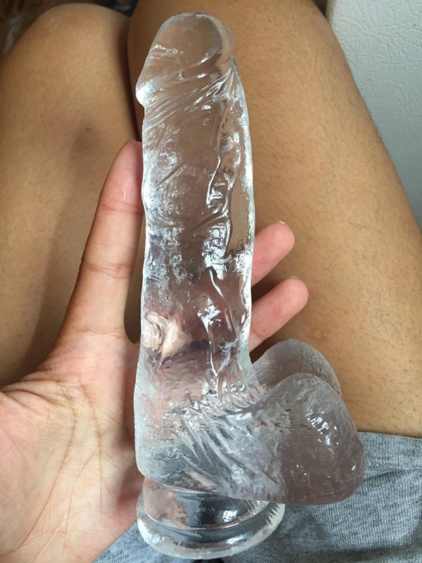 Dildo Penieno Texturizzato Cristallo