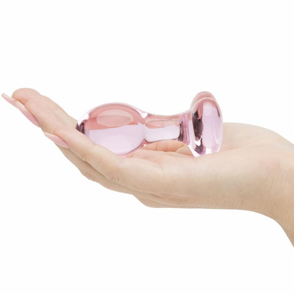 Стеклянная анальная игрушка (кристалл) (8.5 cm)