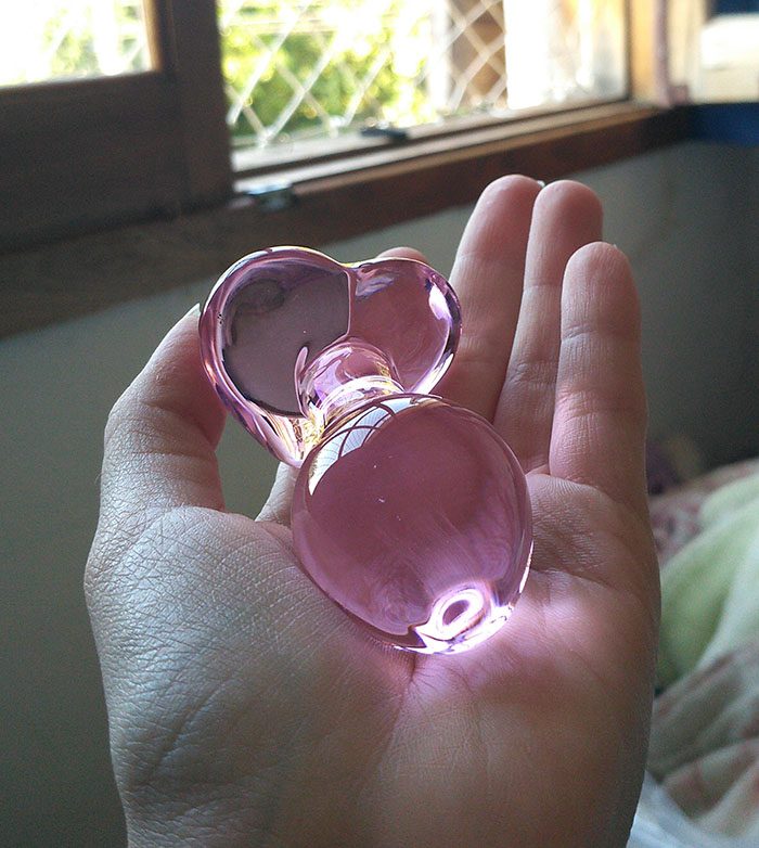 Стеклянная анальная игрушка (кристалл) (8.5 cm)