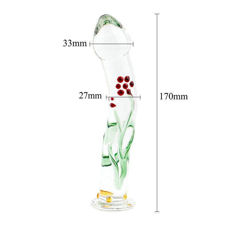 Crystal Penis Glass Toy Stick