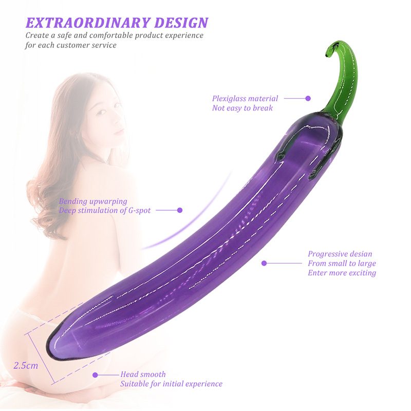 Vibrador conejo de cristal (para uso anal)