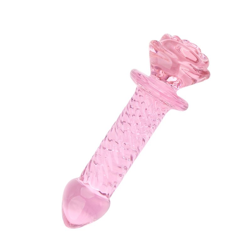 Giocattolo Anale in Vetro Rosa