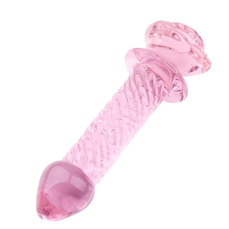 Giocattolo Anale in Vetro Rosa