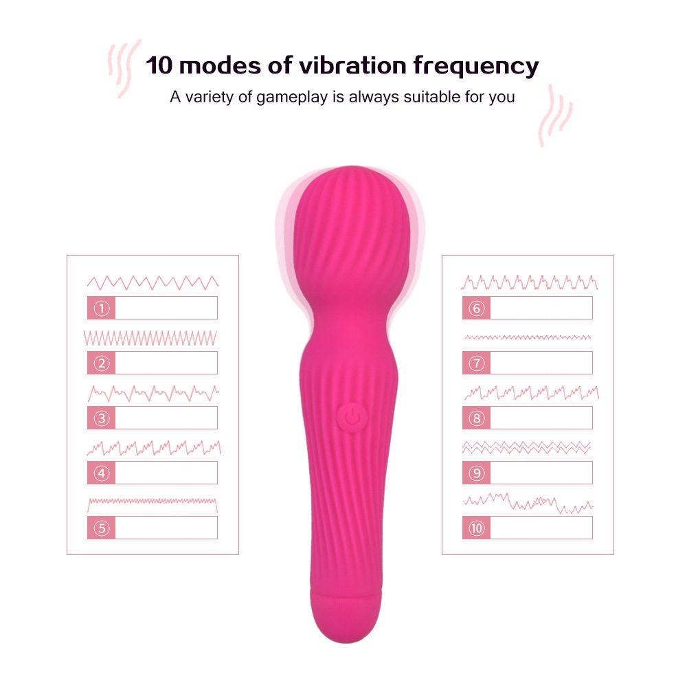 Vibrateur classique massage en silicone et ABS