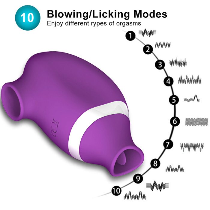 Tongue Suction Vibrating Egg