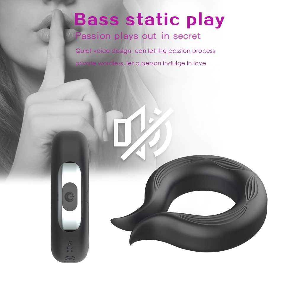 Rechargeable Silicone Cock Ring Vibration
