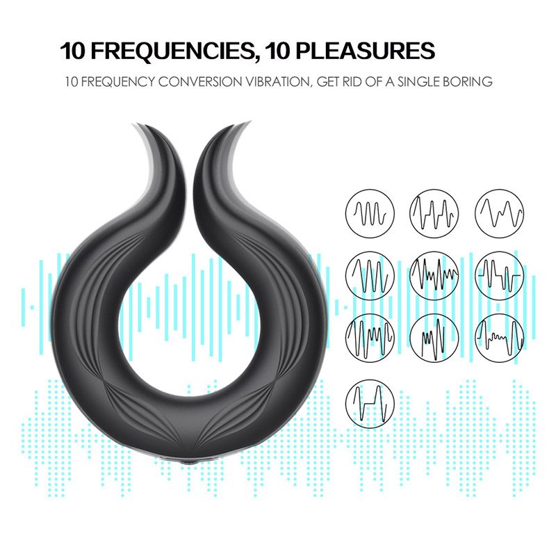 Rechargeable Silicone Cock Ring Vibration