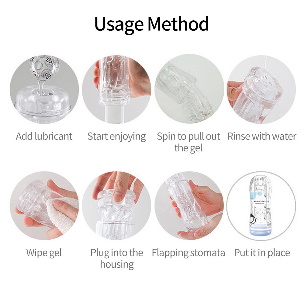 Clear Airplane Masturbator Cup