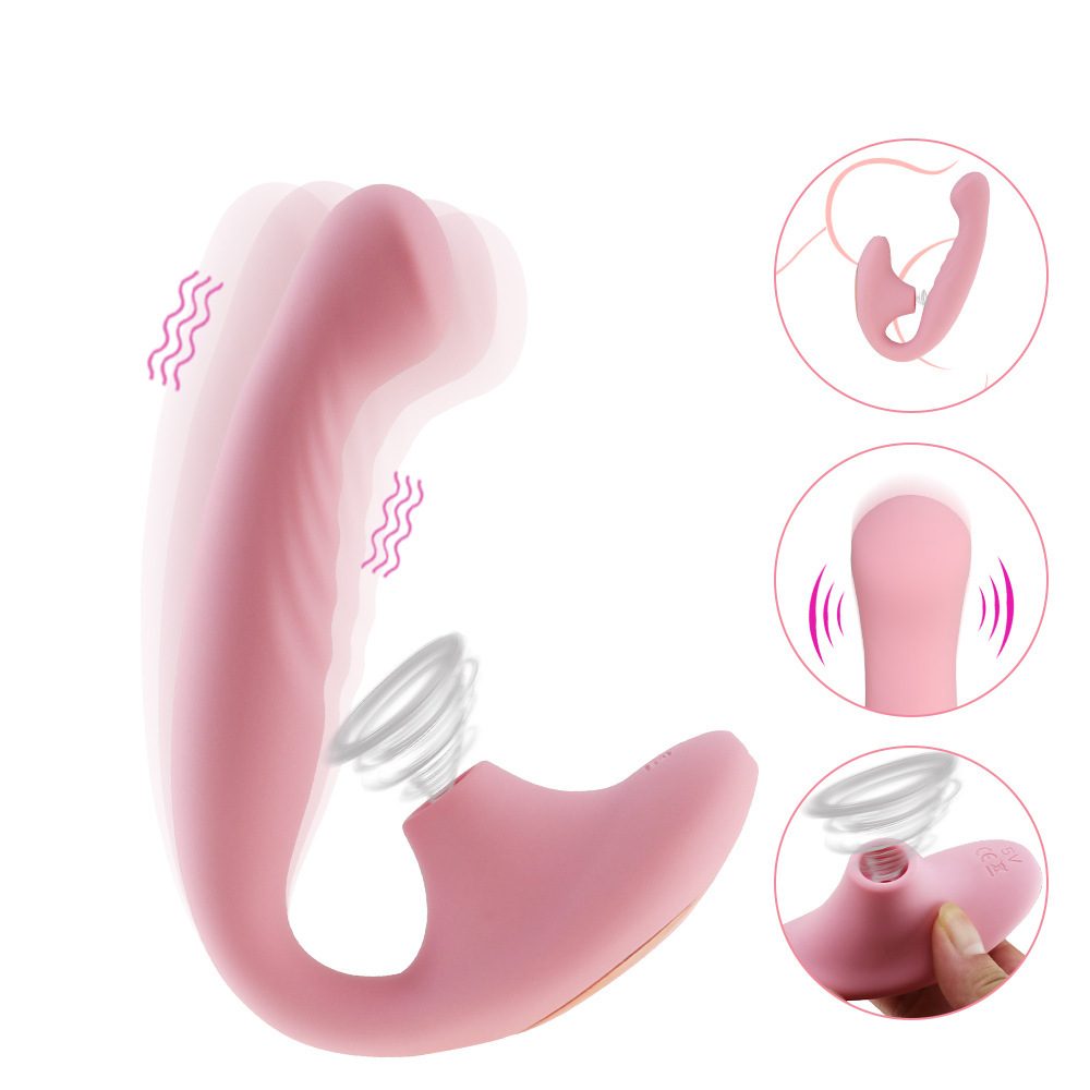 Suction G-spot Vibrator in Silicone & ABS