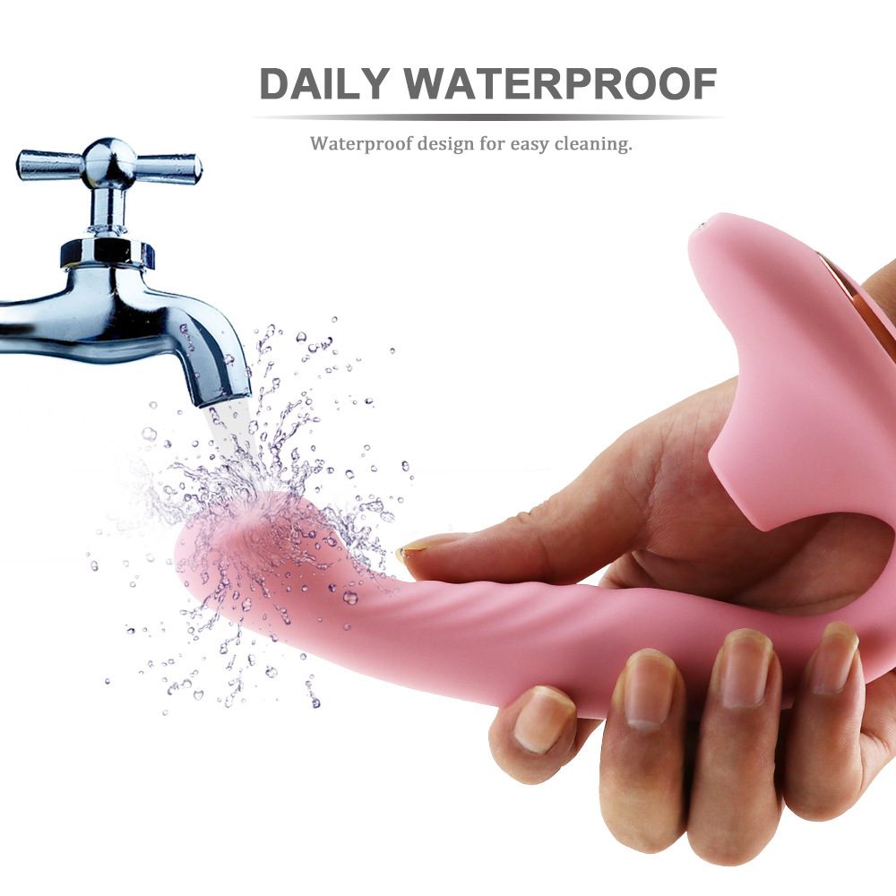 Suction G-spot Vibrator in Silicone & ABS