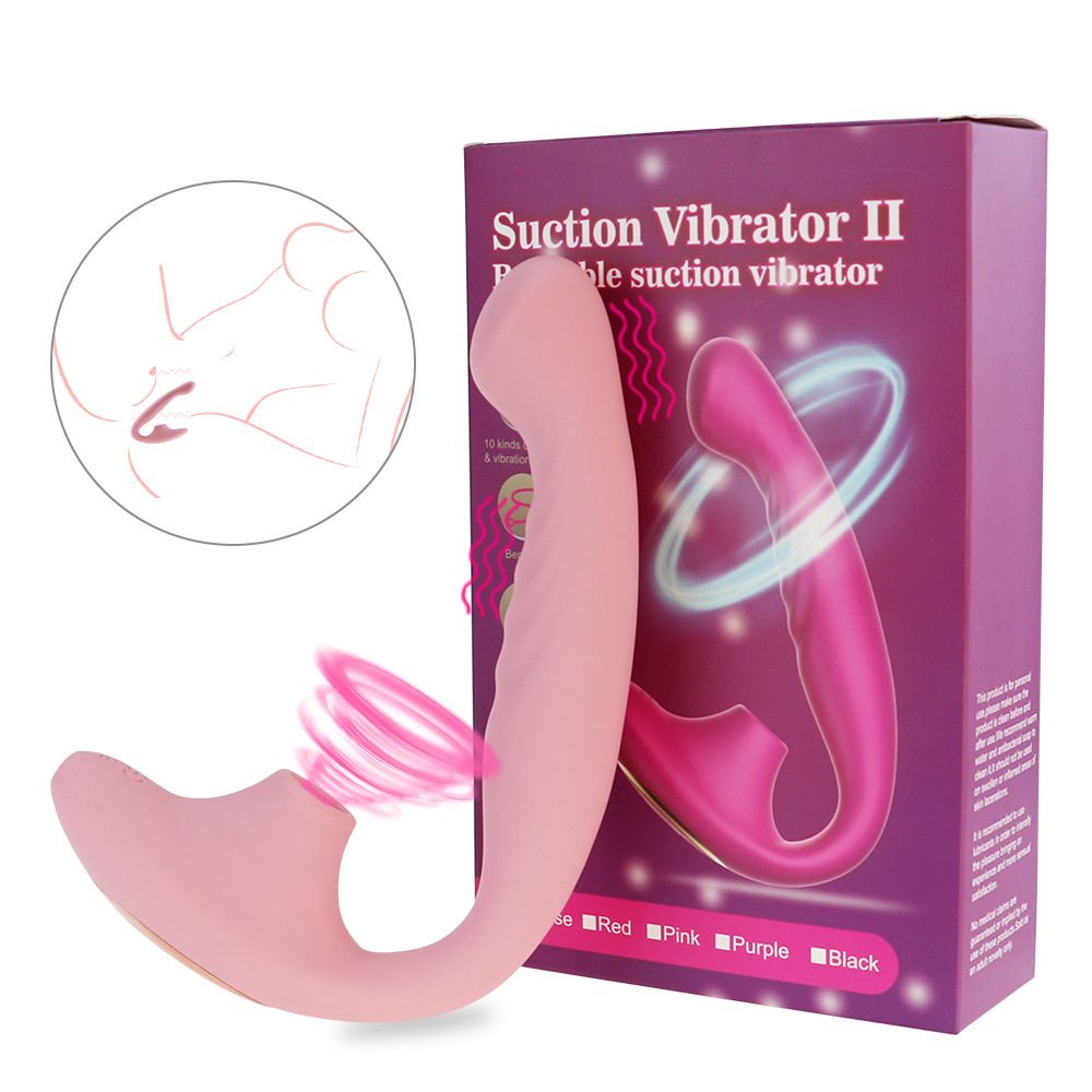 Suction G-spot Vibrator in Silicone & ABS