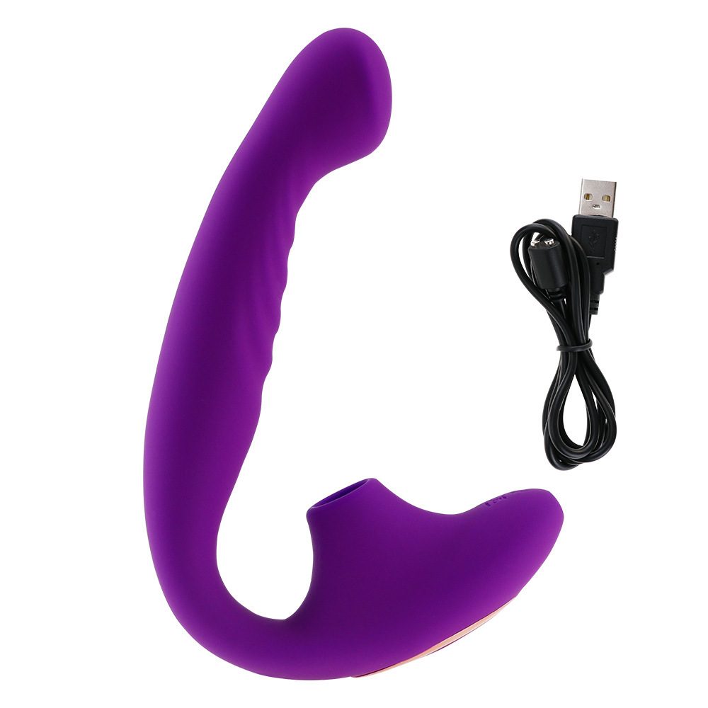 Suction G-spot Vibrator in Silicone & ABS