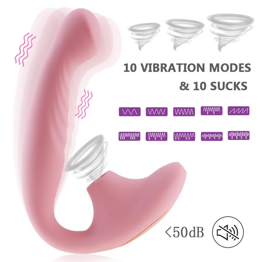 Suction G-spot Vibrator in Silicone & ABS